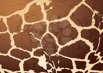 Royalty Free Clipart Image of a Giraffe Print