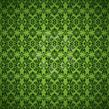 Royalty Free Clipart Image of a Green Wallpaper