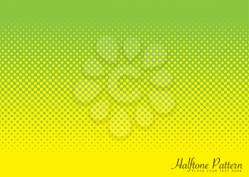 Royalty Free Clipart Image of a Green and Yellow Pattern