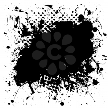 Royalty Free Clipart Image of an Ink Spot