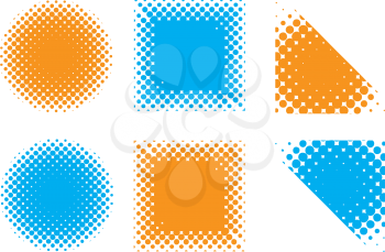 Royalty Free Clipart Image of a Collection of Shapes