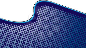 Royalty Free Clipart Image of a Blue Swell on White