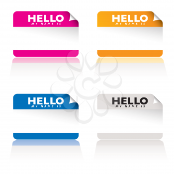 Royalty Free Clipart Image of Name Tags