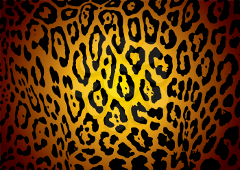 Royalty Free Clipart Image of a Leopard Skin Print Background