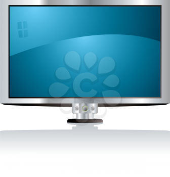 Royalty Free Clipart Image of an LCD TV