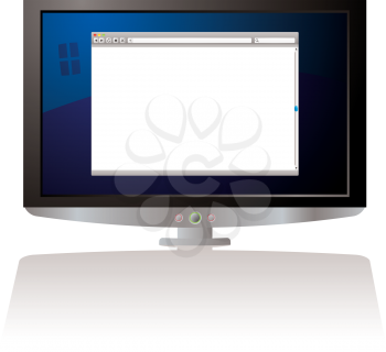 Royalty Free Clipart Image of a Computer Screen