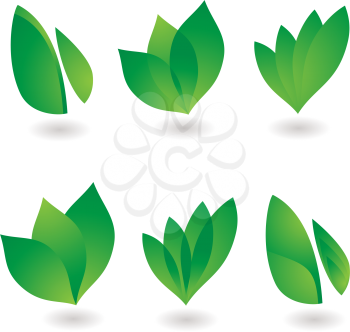 Royalty Free Clipart Image of a Leaves