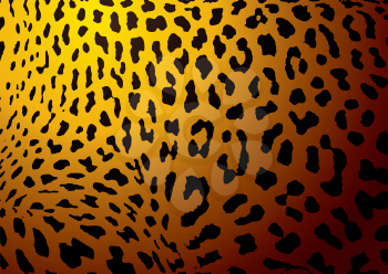Royalty Free Clipart Image of a Leopard Skin Background