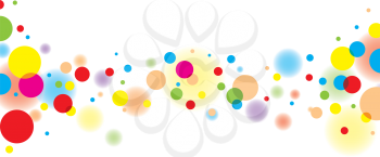 Royalty Free Clipart Image of a Bubble Border