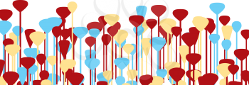 Royalty Free Clipart Image of Tall Coloured Lollipop Images