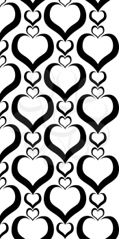 Royalty Free Clipart Image of a Heart Border