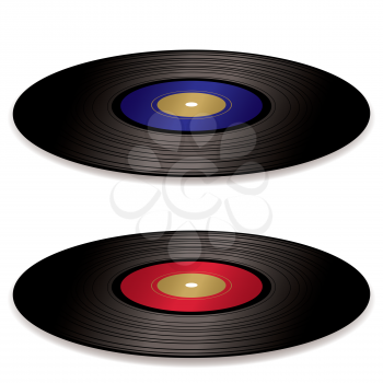 Royalty Free Clipart Image of Records