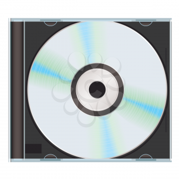 Royalty Free Clipart Image of a CD Case