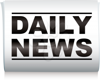 Royalty Free Clipart Image of Daily News