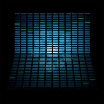 Royalty Free Clipart Image of a Musical Graph