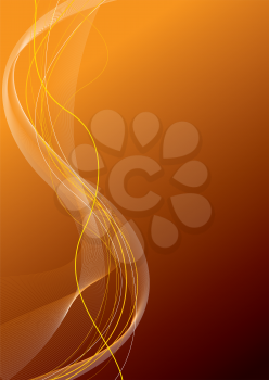 Royalty Free Clipart Image of a Background in Burnt Orange