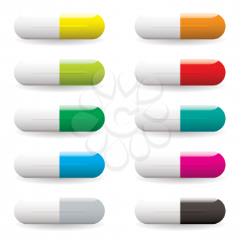 Royalty Free Clipart Image of a Pills
