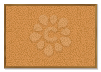Royalty Free Clipart Image of a Cork Board