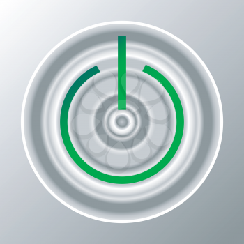 Royalty Free Clipart Image of a Power Button