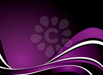 Royalty Free Clipart Image of a Purple and Black Background