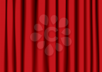 Royalty Free Clipart Image of a Theatre Curtain