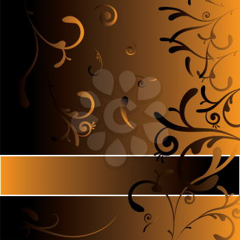 Royalty Free Clipart Image of a Amber Background