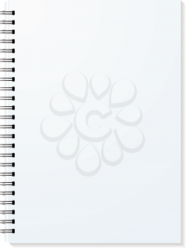 Royalty Free Clipart Image of a Blank Binder