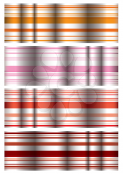 Royalty Free Clipart Image of a Set of Ripple Bands