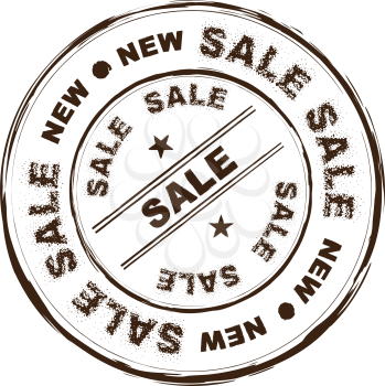 Royalty Free Clipart Image of a New Sale Stamp