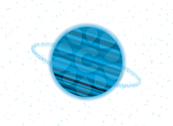 Royalty Free Clipart Image of a Planet
