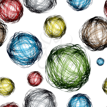 Royalty Free Clipart Image of a Scribble Background