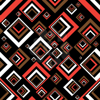 Royalty Free Clipart Image of a Retro Squares Background