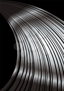 Royalty Free Clipart Image of a Silver Streak