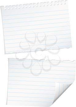 Royalty Free Clipart Image of a Torn Piece of Paper
