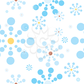 Royalty Free Clipart Image of an Abstract Snowflake Background