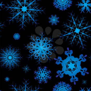 Royalty Free Clipart Image of  a Snowflake Background