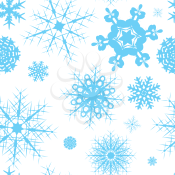 Royalty Free Clipart Image of a Christmas Snowflake Background