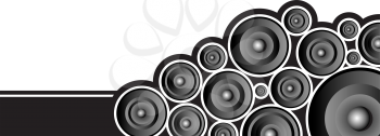 Royalty Free Clipart Image of a Speaker Element