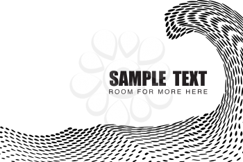 Royalty Free Clipart Image of a Black and White Dotted Background