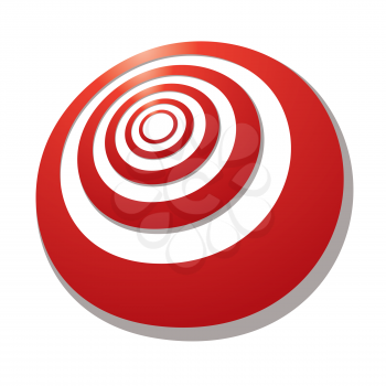 Royalty Free Clipart Image of a Red Target