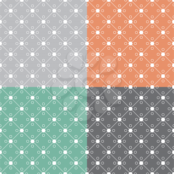 Royalty Free Clipart Image of Four Wallpapers