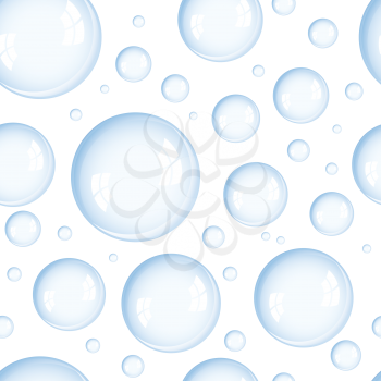 Royalty Free Clipart Image of a Water Bubble Background