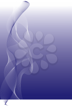 Royalty Free Clipart Image of a Wavy Purple Background