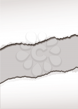 Royalty Free Clipart Image of a Torn Background