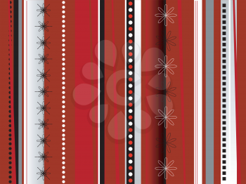 Royalty Free Clipart Image of a Striped Red Background