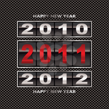 Royalty Free Clipart Image of Happy New Year For 2010, 2011, 2012