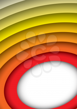 Red to yellow abstract rainbow background with space for text