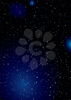 Stella space background wallpaper concept with clouds and stars