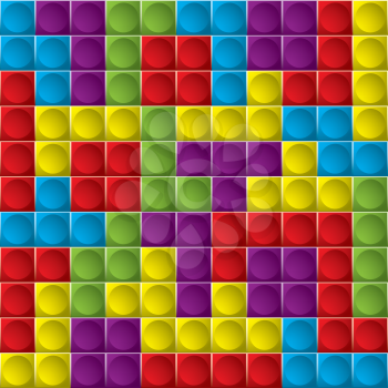 Tetris colorful game board with shapes that make great background