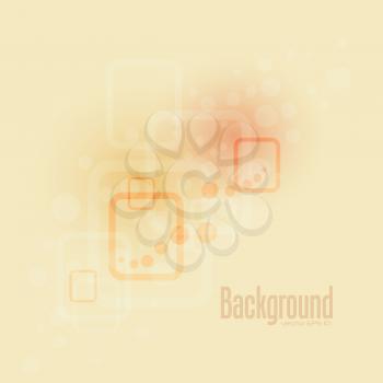 Royalty Free Clipart Image of a Background With Squares and Dots